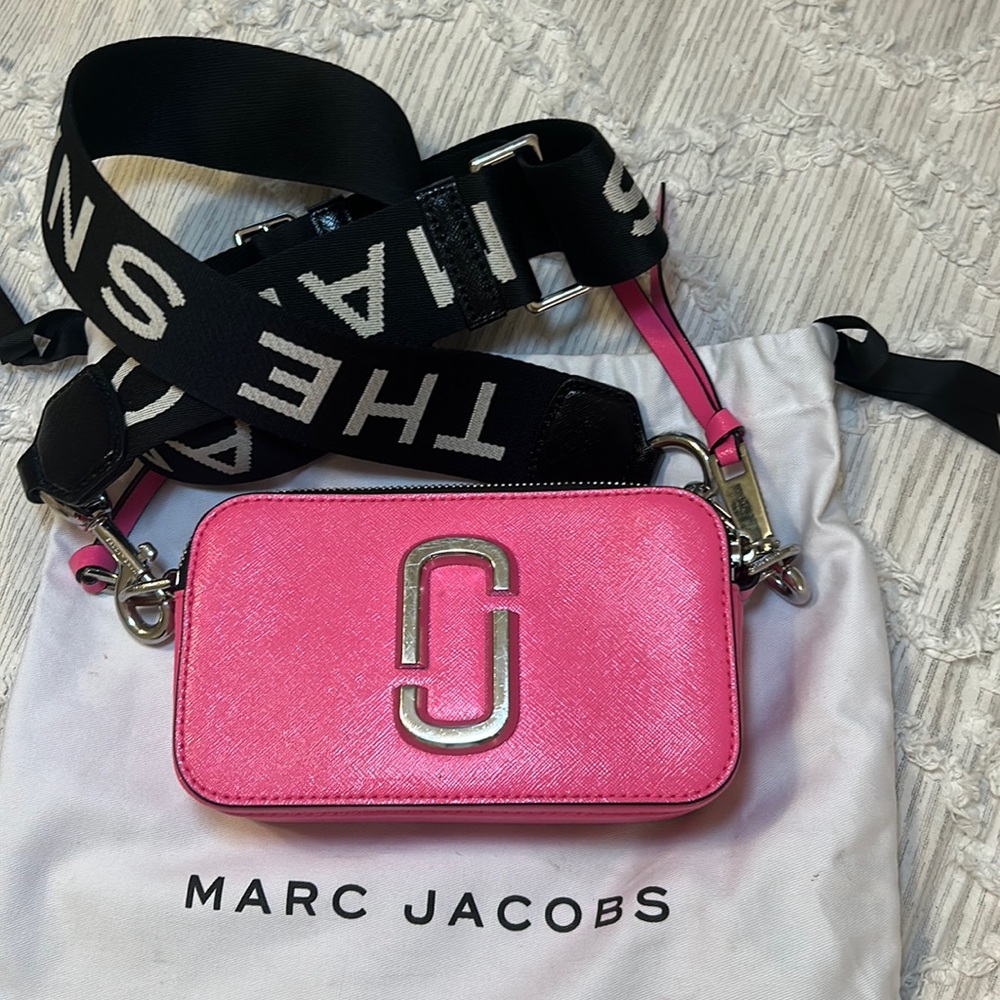 Hot Pink Marc Jacobs Snapshot Crossbody Bag